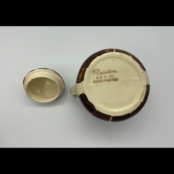 6 Piece Lot of Purinton Intaglio Brown Pottery - Picture 6 of 12